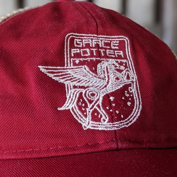 Grace Potter Hat Brian Steely Flying Horse Red NWOT - Picture 2 of 6